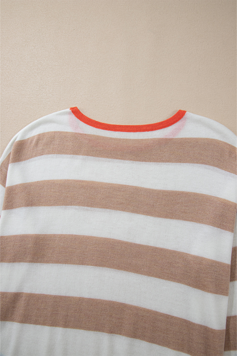 Love Kuza - Autumn Glow Stripe Light Sweater