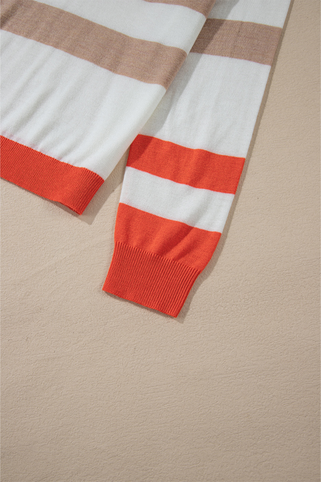 Love Kuza - Autumn Glow Stripe Light Sweater