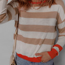  Love Kuza - Autumn Glow Stripe Light Sweater