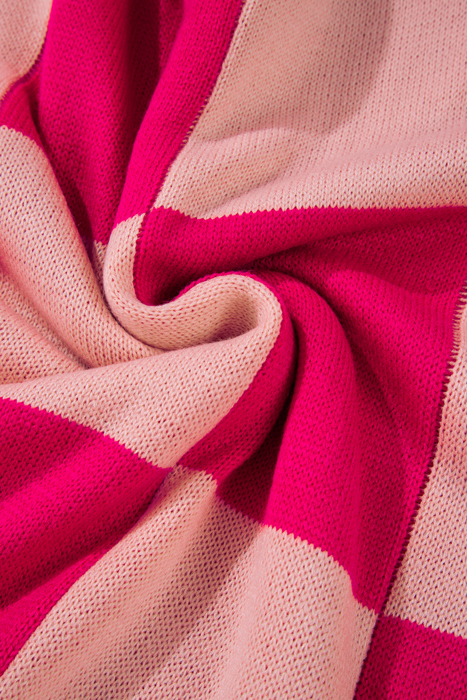 Love Kuza - Bubble Pop Check Knit Sweater