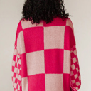 Love Kuza - Bubble Pop Check Knit Sweater
