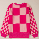  Love Kuza - Bubble Pop Check Knit Sweater