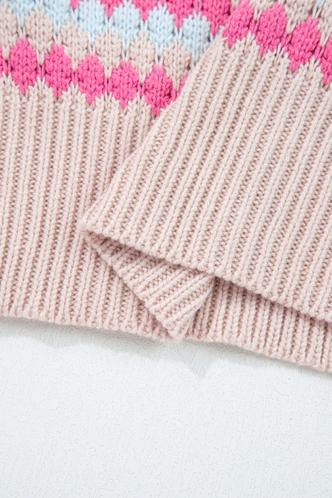 - Sunset Coast Striped Knit Sweater