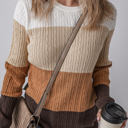  Love Kuza - Autumn Horizon Cable Knit Sweater