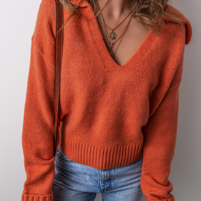 Love Kuza - Rustic Charm V-Neck Sweater