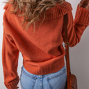  Love Kuza - Rustic Charm V-Neck Sweater
