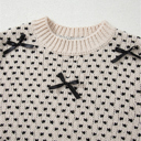  Love Kuza - Sweet Bow Symphony Knit Sweater