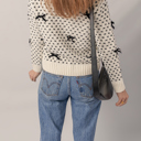  Love Kuza - Sweet Bow Symphony Knit Sweater