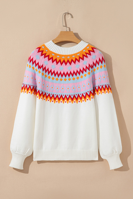 Love Kuza - Frosted Horizon Fair Isle Sweater