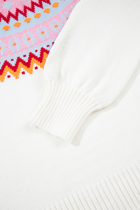 Love Kuza - Frosted Horizon Fair Isle Sweater