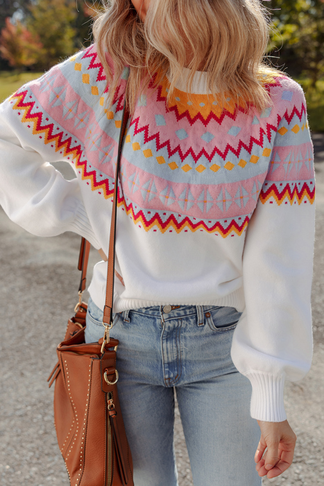 Love Kuza - Frosted Horizon Fair Isle Sweater