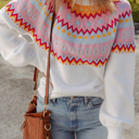  Love Kuza - Frosted Horizon Fair Isle Sweater