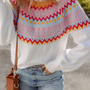  Love Kuza - Frosted Horizon Fair Isle Sweater