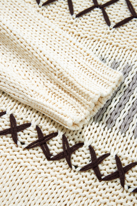 Love Kuza - Rustic Stitches Chunky Knit Sweater