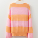 Love Kuza - Citrus Glow Quarter-Zip Sweater