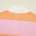  Love Kuza - Citrus Glow Quarter-Zip Sweater