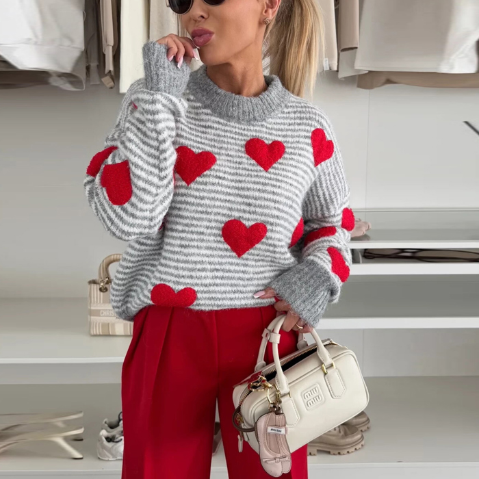 Love Kuza - Heartstrings Striped Knit