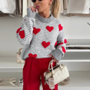  Love Kuza - Heartstrings Striped Knit