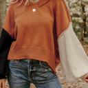  Love Kuza - Autumn Ember Colorblock Sweater