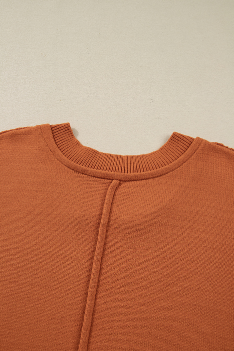 Love Kuza - Autumn Ember Colorblock Sweater