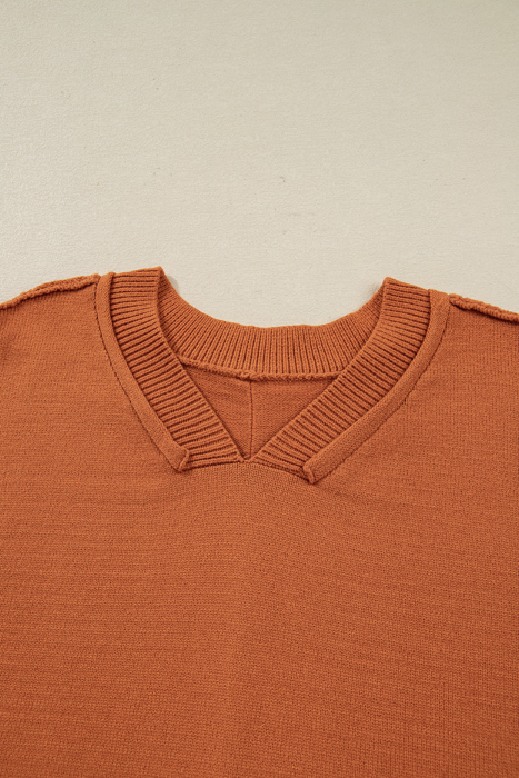 Love Kuza - Autumn Ember Colorblock Sweater
