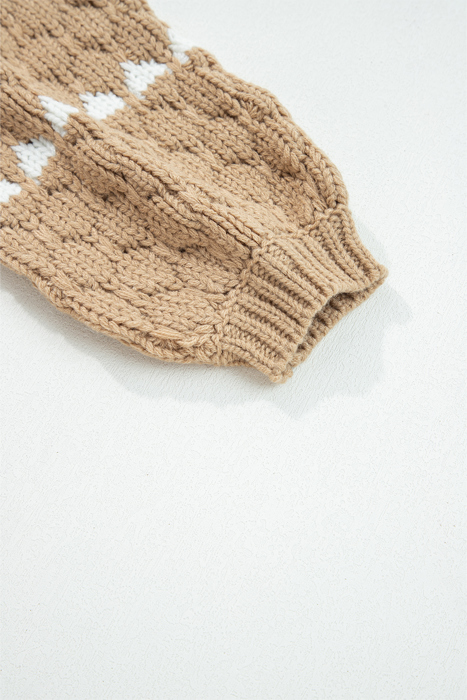 Love Kuza - Cozy Peaks Knit Sweater