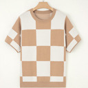  Love Kuza - Chic Check Comfort Knit Tee