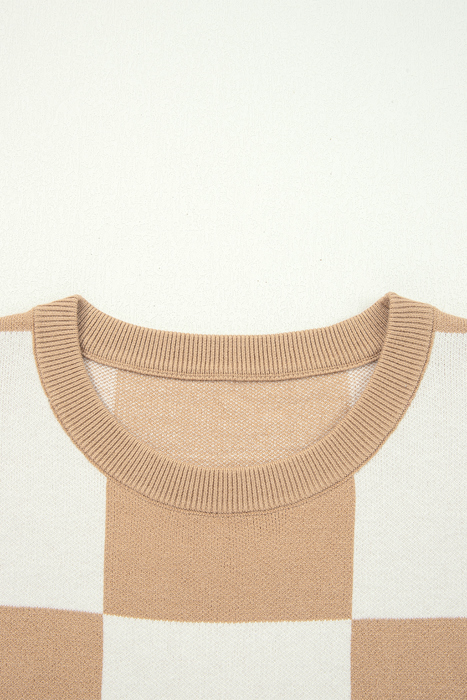 Love Kuza - Chic Check Comfort Knit Tee