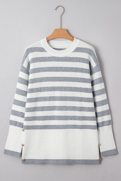 Love Kuza - Harbor Breeze Button Sweater