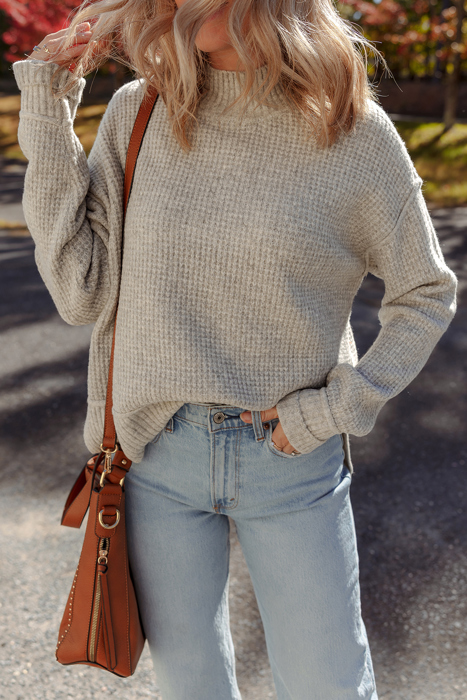 Love Kuza - Cozy Cloud Mockneck Sweater