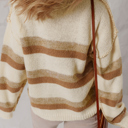  Love Kuza - Caramel Drift Striped Sweater