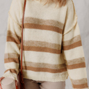  Love Kuza - Caramel Drift Striped Sweater