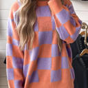  Love Kuza - Sunset Pop Checker Sweater
