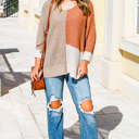  Love Kuza - Harvest Patch Colorblock Knit Sweater