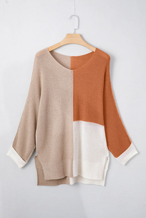 Love Kuza - Harvest Patch Colorblock Knit Sweater