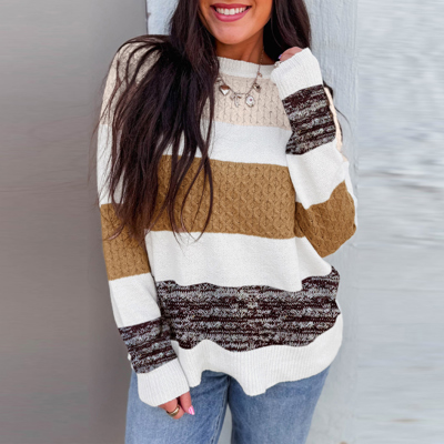 Love Kuza - Golden Trail Cozy Stripe Sweater