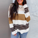  Love Kuza - Golden Trail Cozy Stripe Sweater