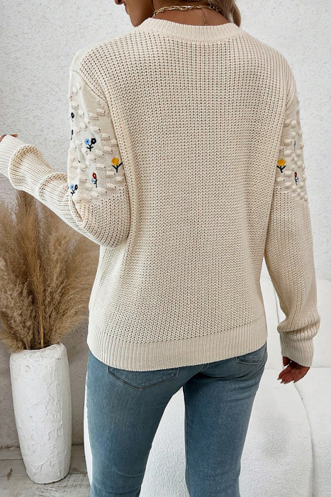 Love Kuza - Blooming Whispers Knit Sweater