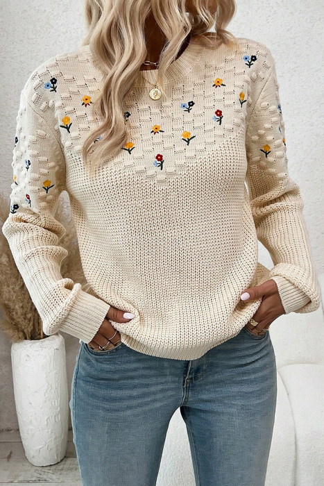 Love Kuza - Blooming Whispers Knit Sweater
