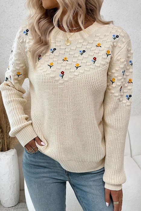 Love Kuza - Blooming Whispers Knit Sweater