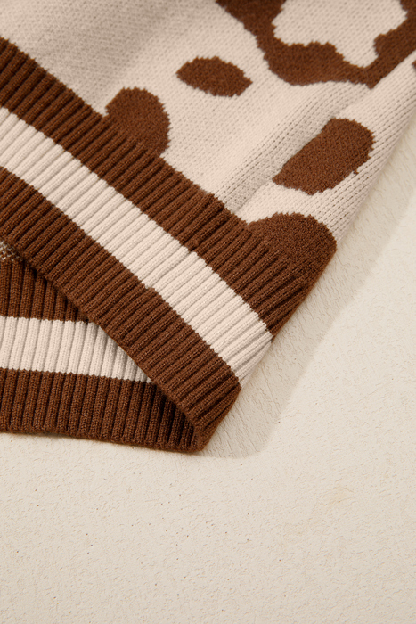 Love Kuza - Wild Charm V-Neck Knit Sweater