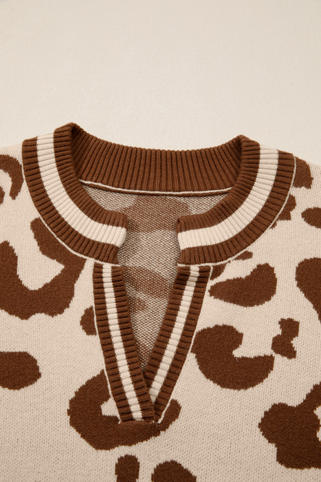 Love Kuza - Wild Charm V-Neck Knit Sweater