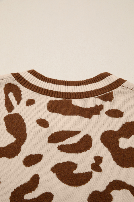 Love Kuza - Wild Charm V-Neck Knit Sweater