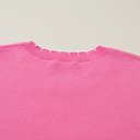  Love Kuza - Magenta Scallop Bow Sweater