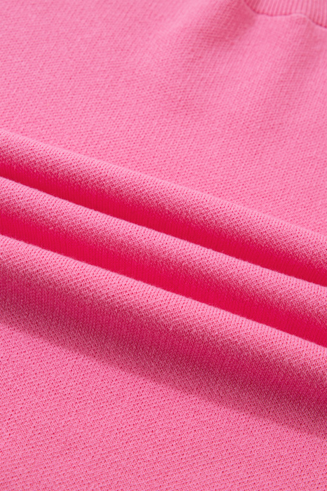 Love Kuza - Magenta Scallop Bow Sweater