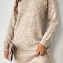  Love Kuza - Winter Button Charm Sweater Dress