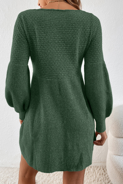 Love Kuza - Emerald Grace Knit Dress