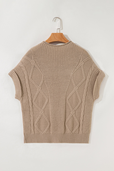 Love Kuza - Whispering Meadow Cable Knit Vest