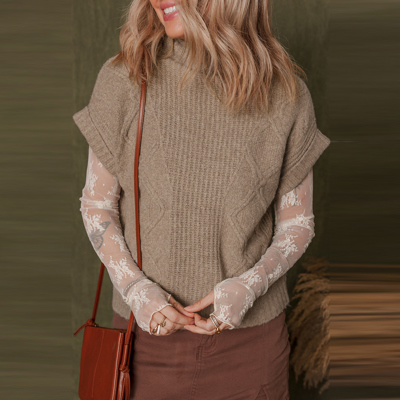 Love Kuza - Whispering Meadow Cable Knit Vest