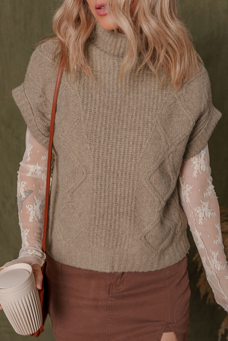 Love Kuza - Whispering Meadow Cable Knit Vest